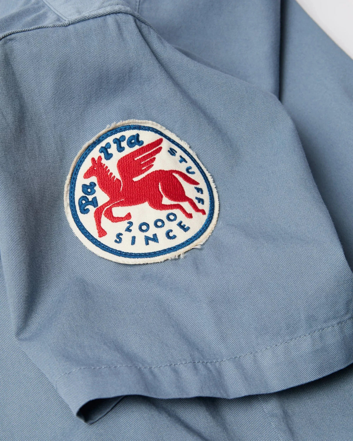 Parra Gas Station Short Sleeve Shirt Blue shirts Parra 