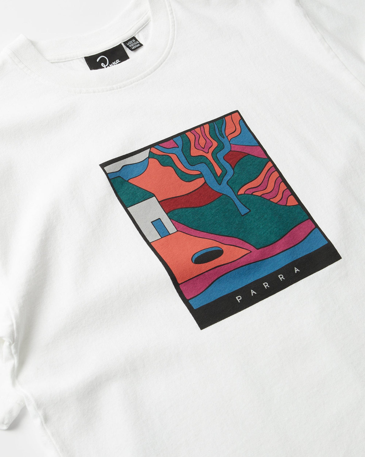 Parra Hole in the Yard Tee White Tees Parra 