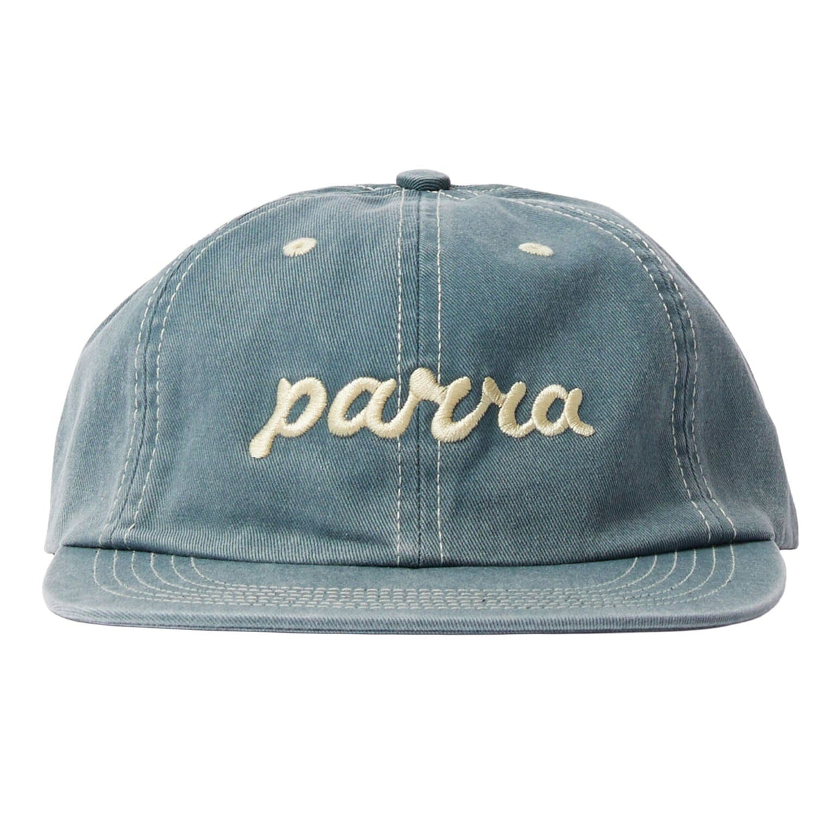 Parra Lowercase Script Logo 6 Panel Hat Blue hats Parra 