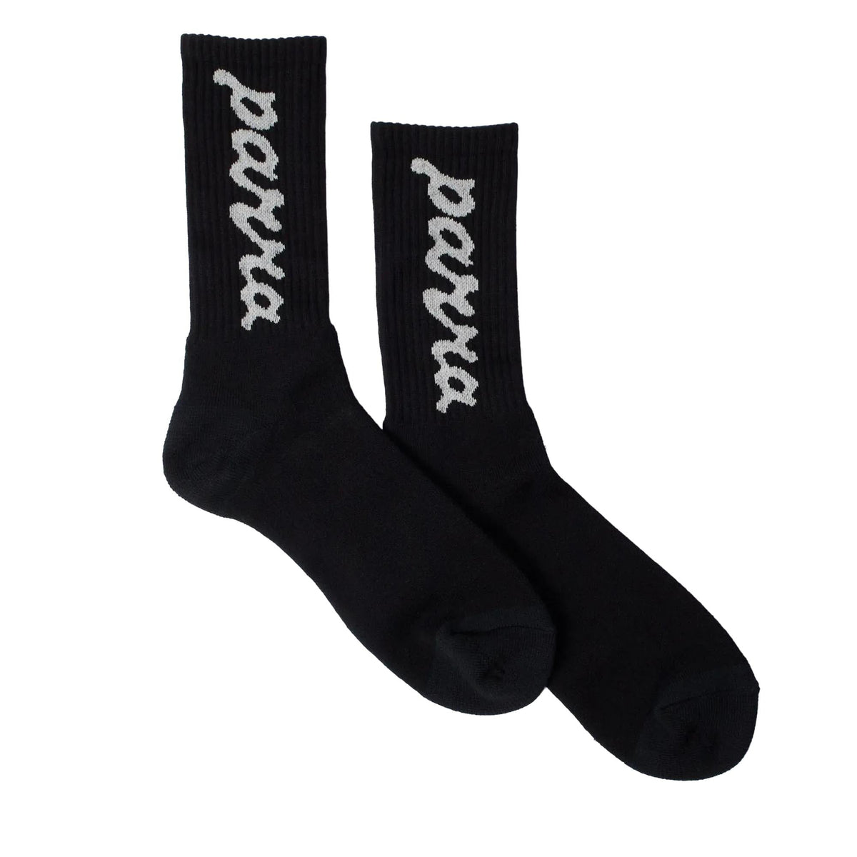 Parra Lowercase Script Logo Crew Socks Black socks Parra 