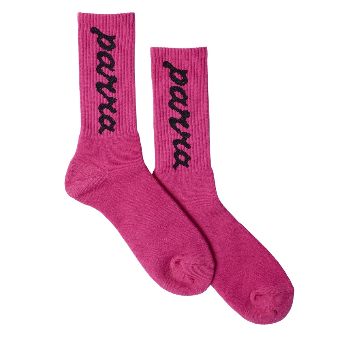 Parra Lowercase Script Logo Crew Socks Hot Pink socks Parra 