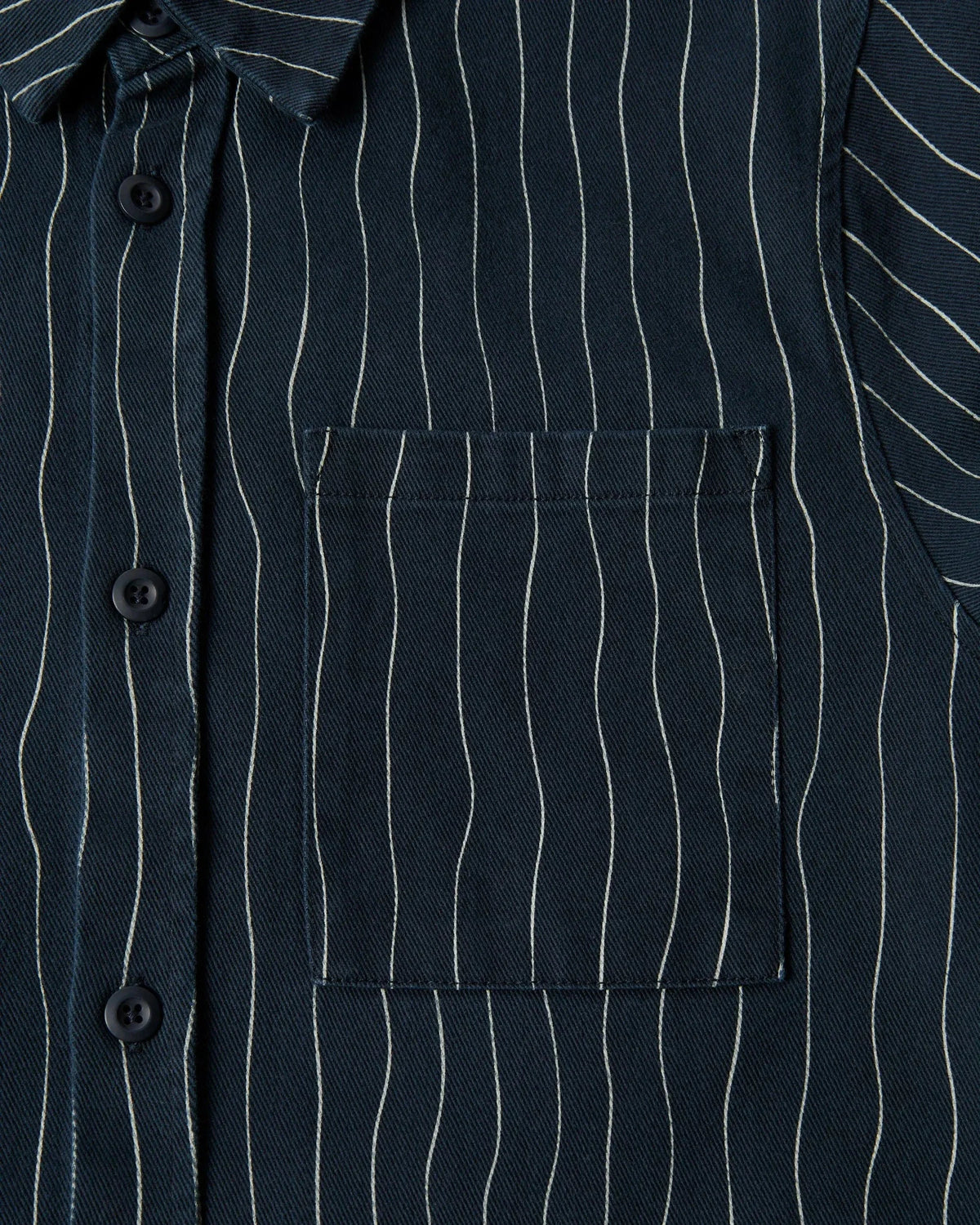 Parra Meandering Lines Shirt Navy Blue shirts Parra 
