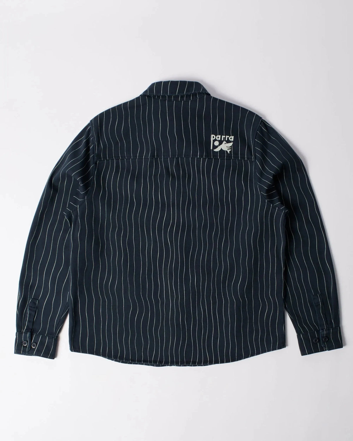 Parra Meandering Lines Shirt Navy Blue shirts Parra 