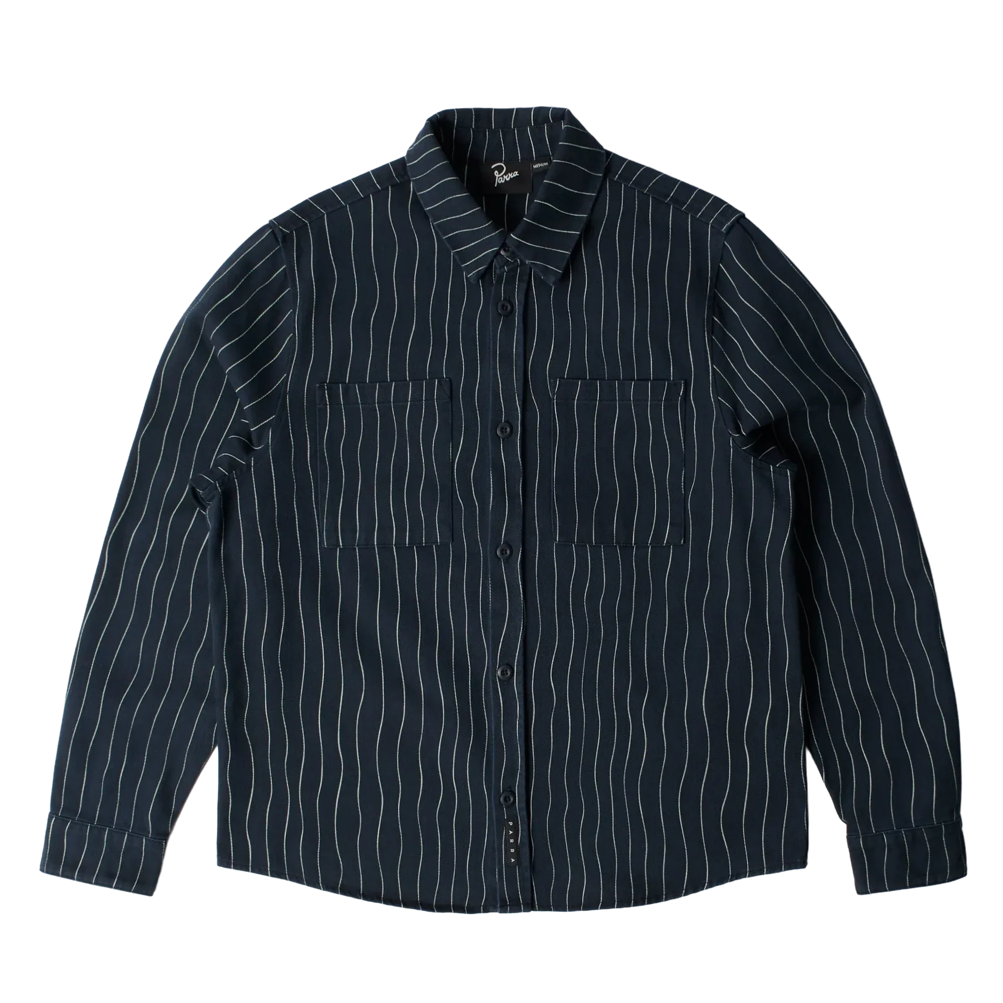 Parra Meandering Lines Shirt Navy Blue shirts Parra 