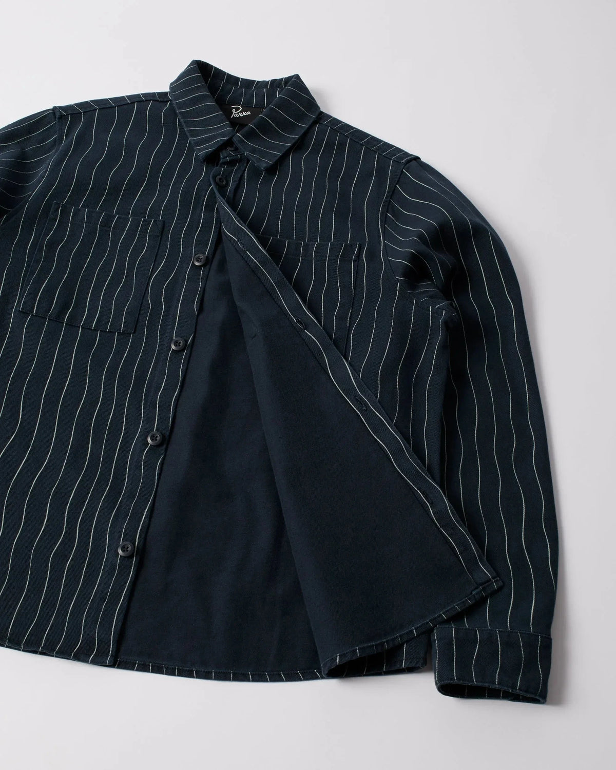 Parra Meandering Lines Shirt Navy Blue shirts Parra 