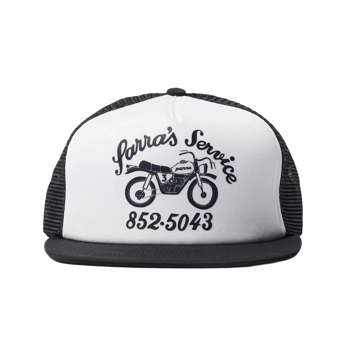 Parra Moto Service 5 Panel Hat Black hats Parra 