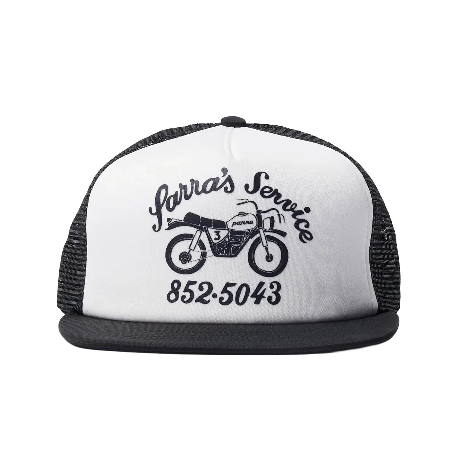 Parra Moto Service 5 Panel Hat Black hats Parra 