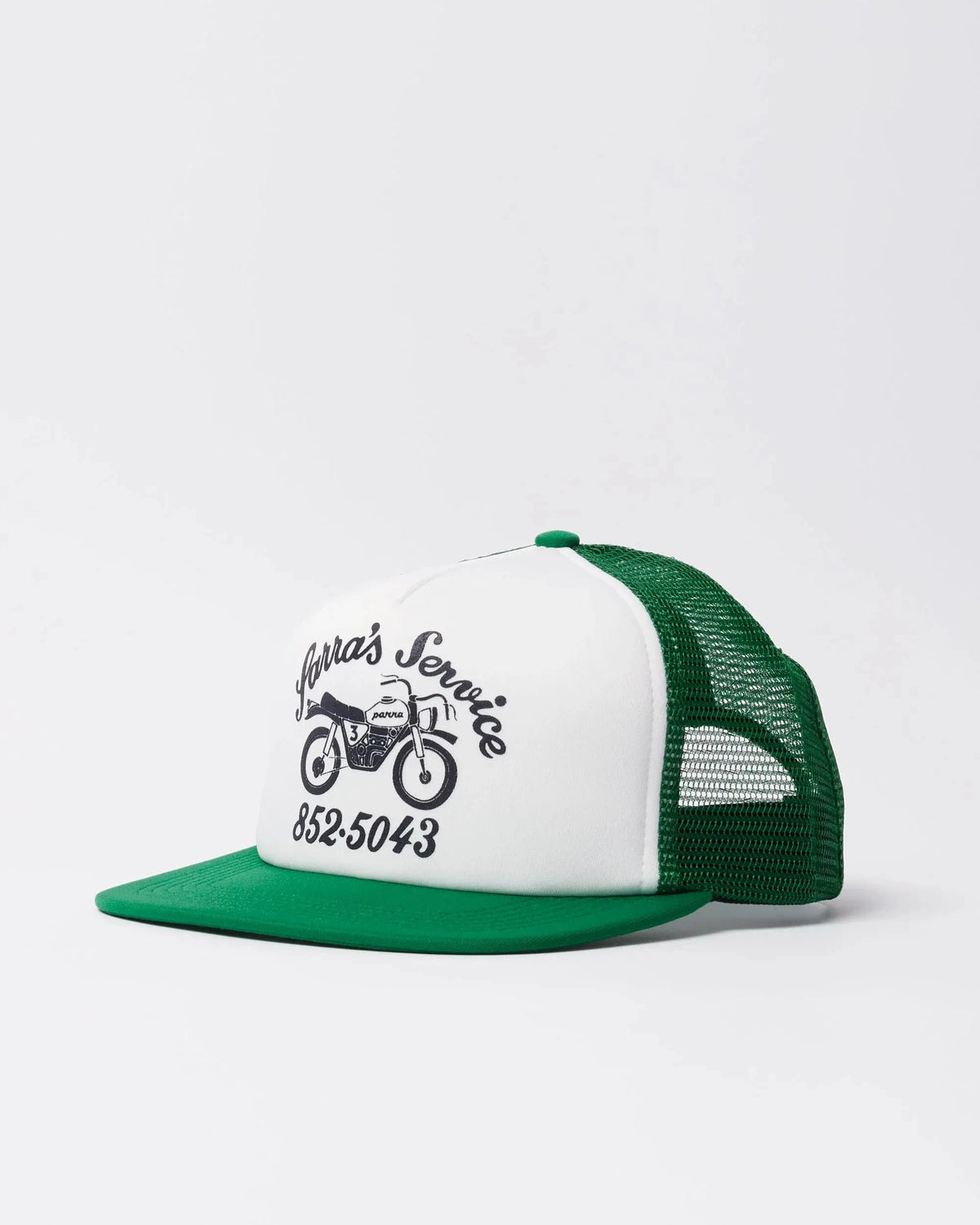 Parra Moto Service 5 Panel Hat Green hats Parra 