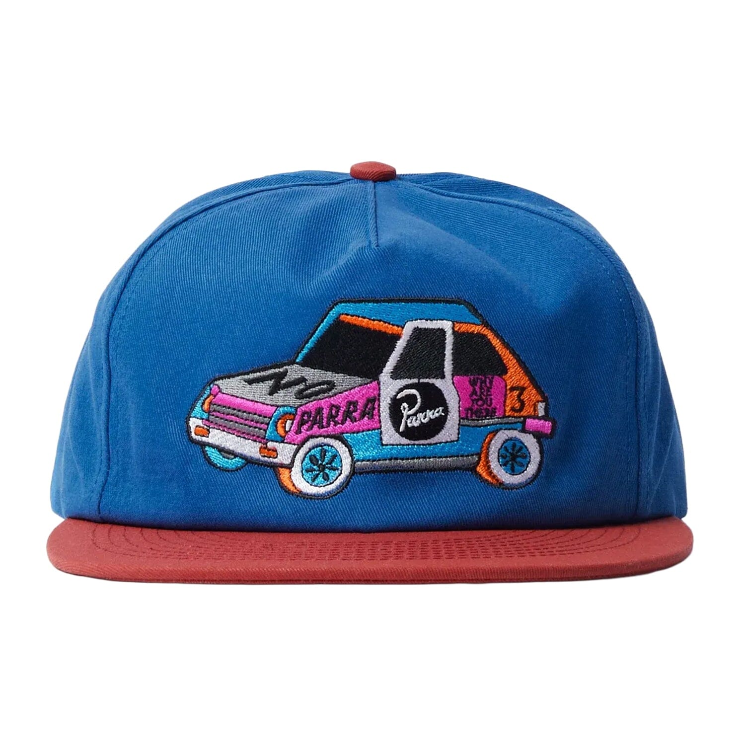 Parra No Car 5 Panel Hat Blue hats Parra 