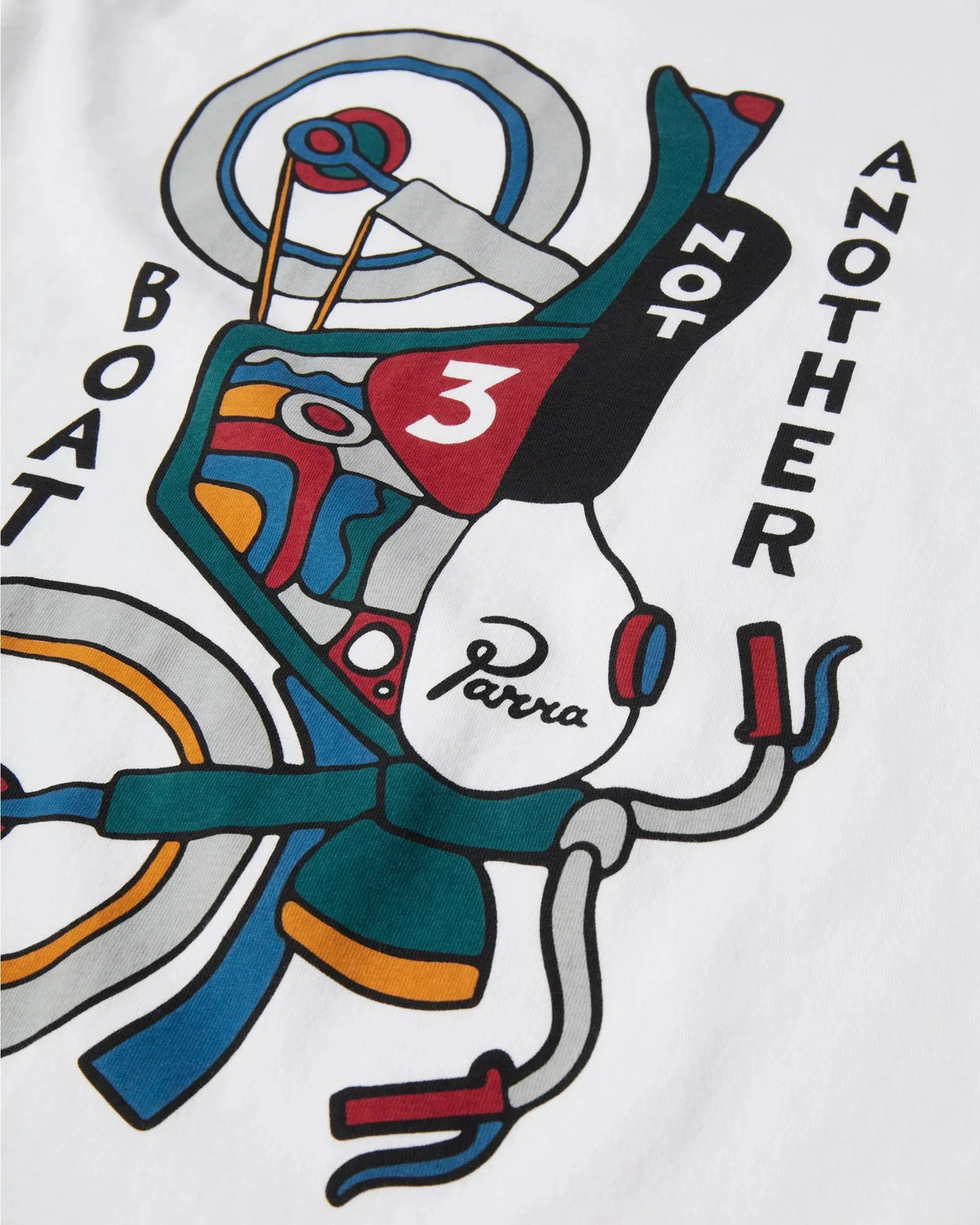 Parra Not Another Boat Tee White tees Parra 