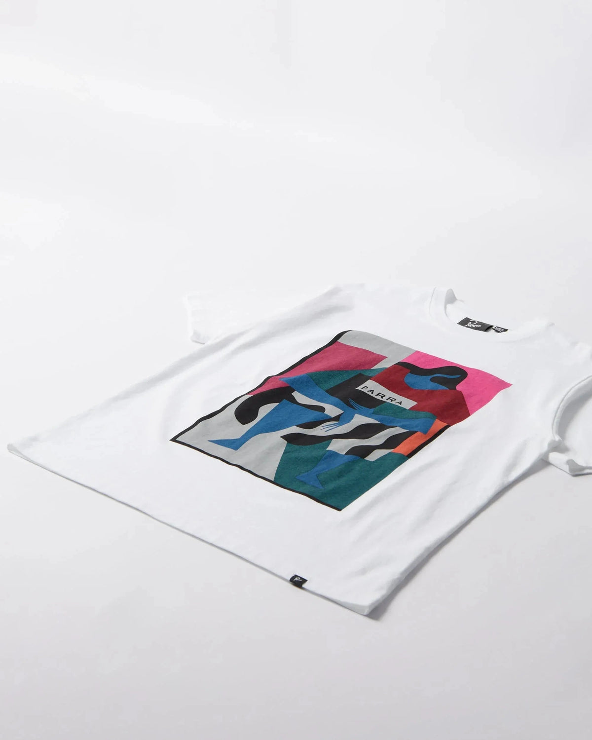 Parra Reading the Square Tee White Tees Parra 