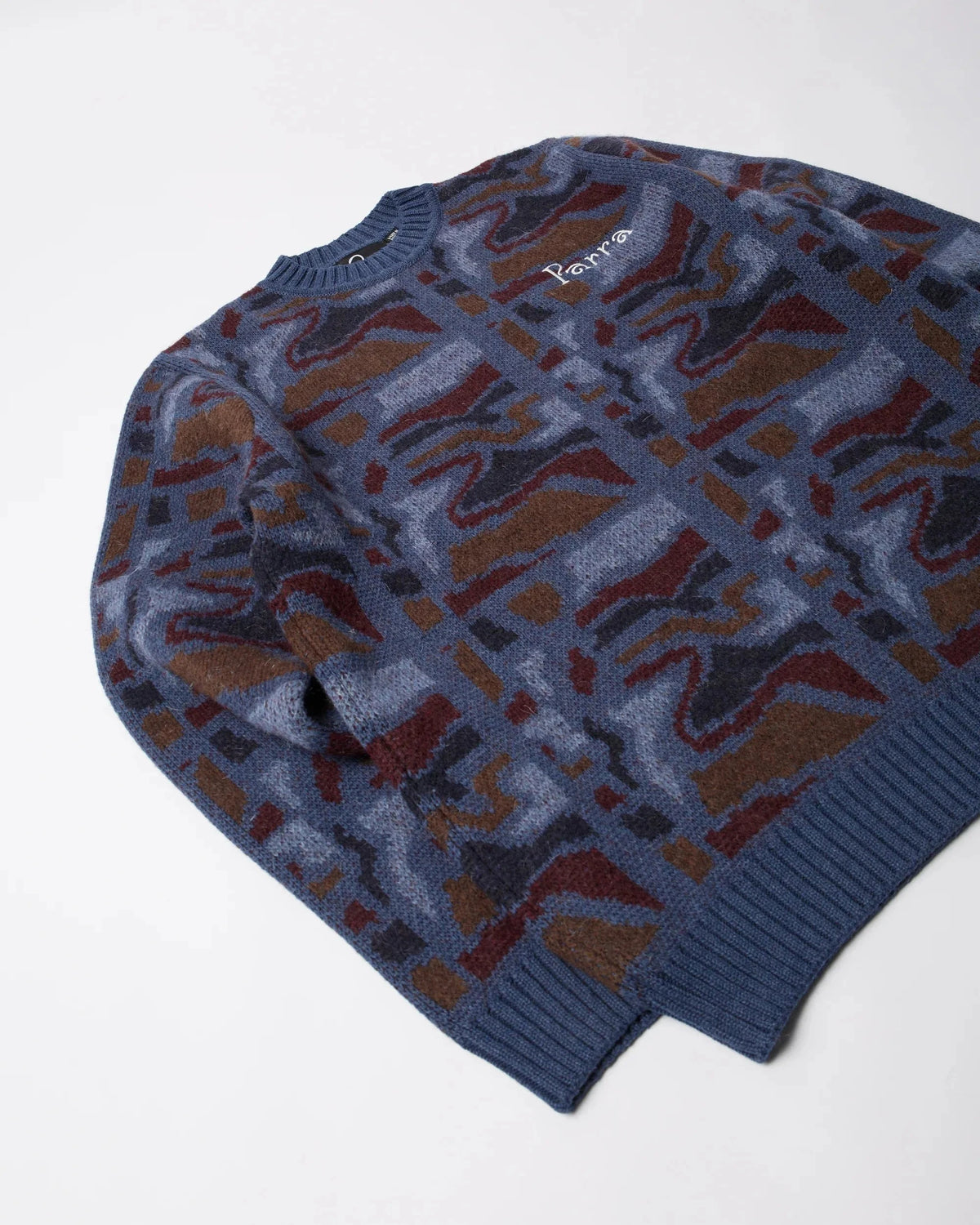 Parra Repeat FTP Booster Knitted Sweater Blue sweaters Parra 