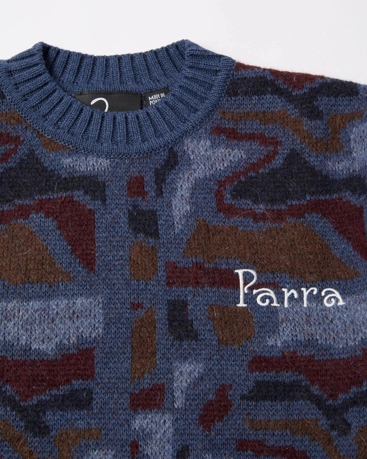 Parra Repeat FTP Booster Knitted Sweater Blue sweaters Parra 