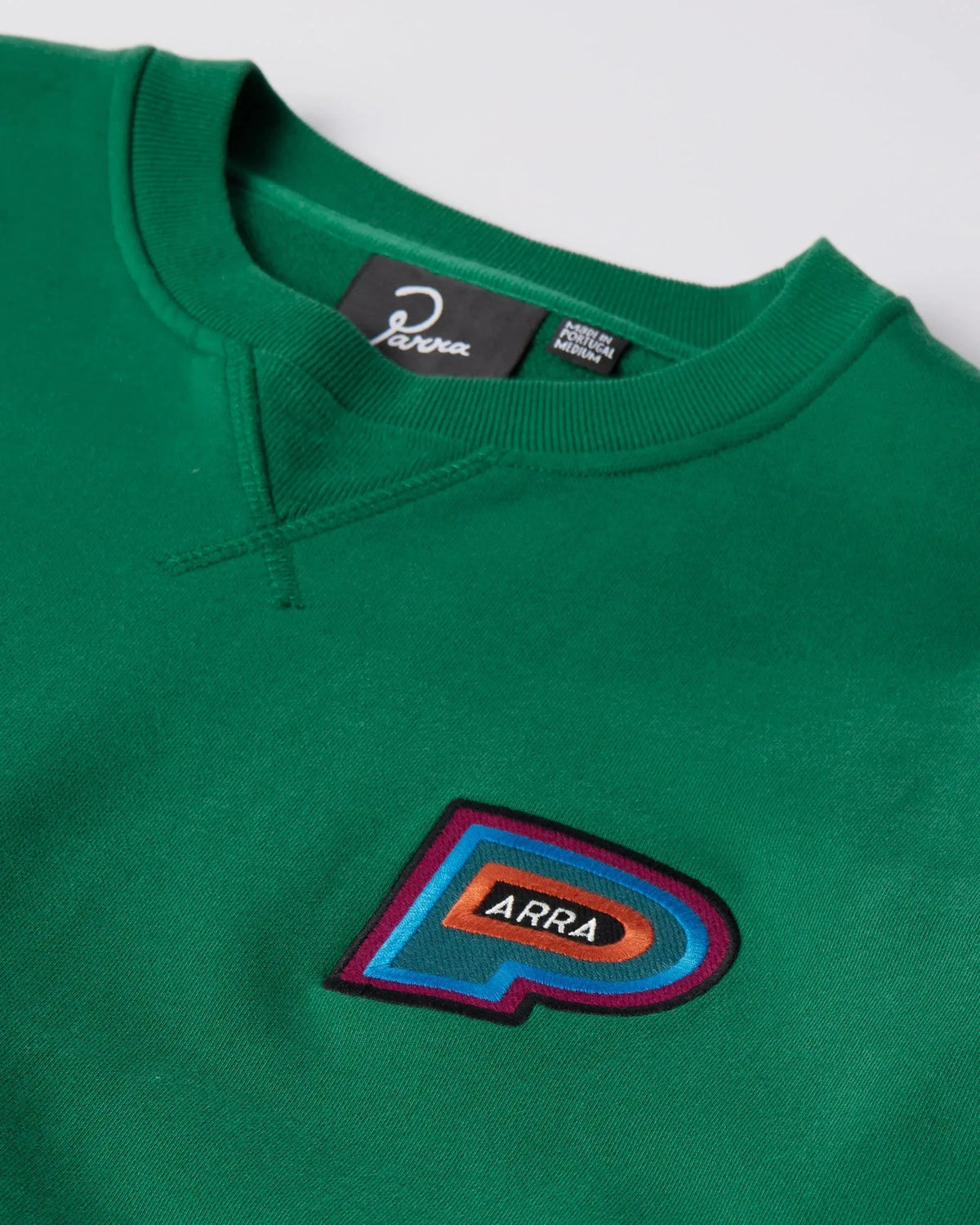 Parra Repeat Pea Crewneck Sweatshirt Green crewnecks Parra 