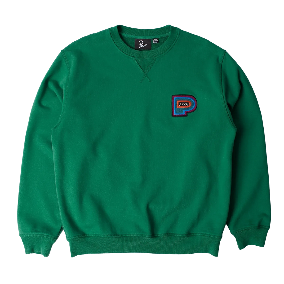 Parra Repeat Pea Crewneck Sweatshirt Green crewnecks Parra 