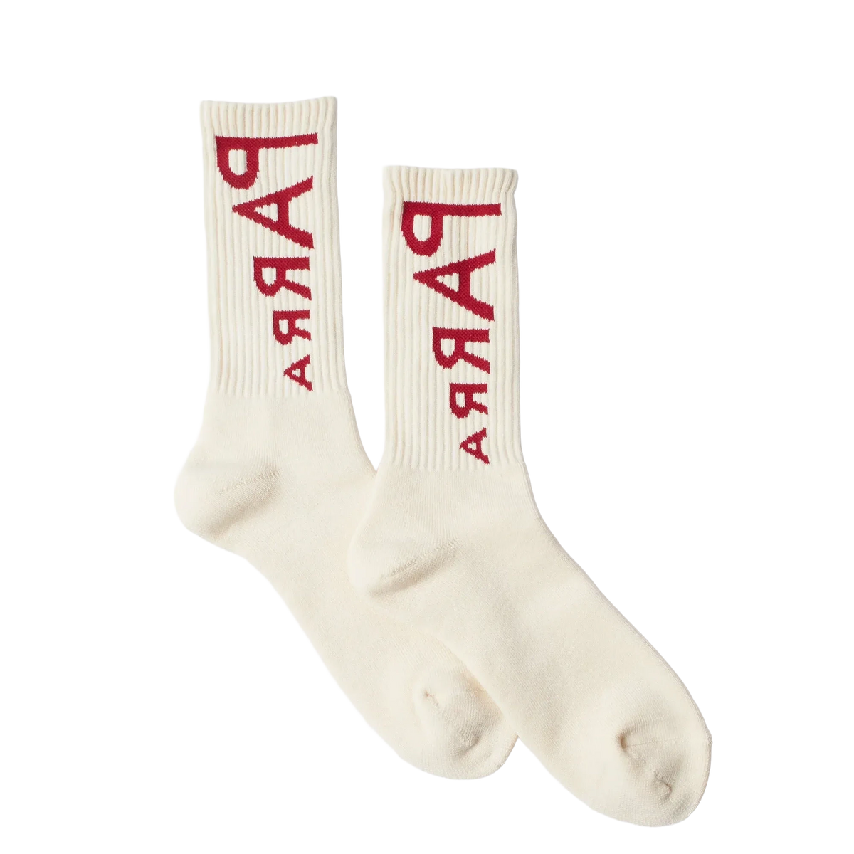 Parra Reversed Flag Logo Crew Socks Off White Socks Parra 