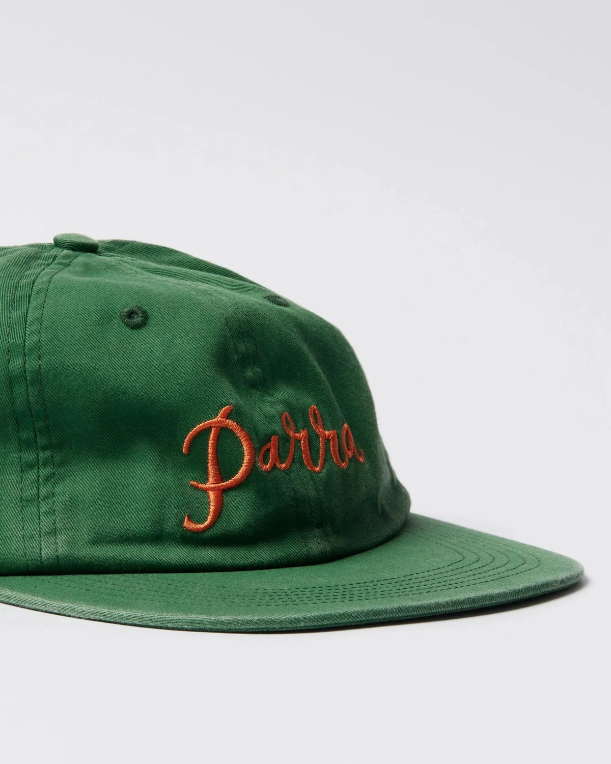 Parra Scripted 6 Panel Hat Green Hats Parra 