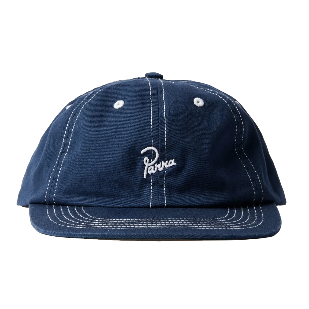Parra Signature 6 Panel Hat Navy Blue - Coureur Goods