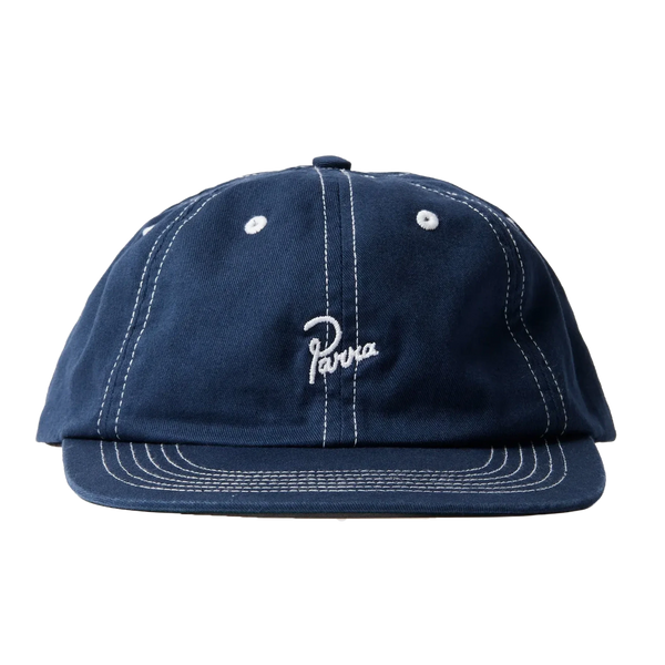 Parra Signature 6 Panel Hat Navy Blue - Coureur Goods