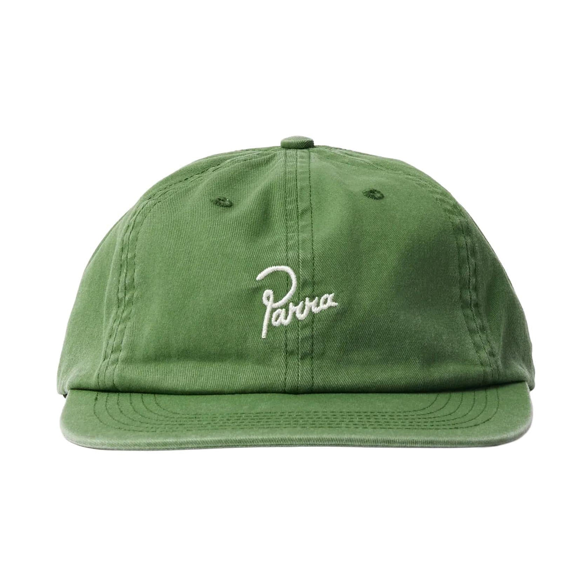 Parra Signature 6 Panel Hat SS26 Green hats Parra 