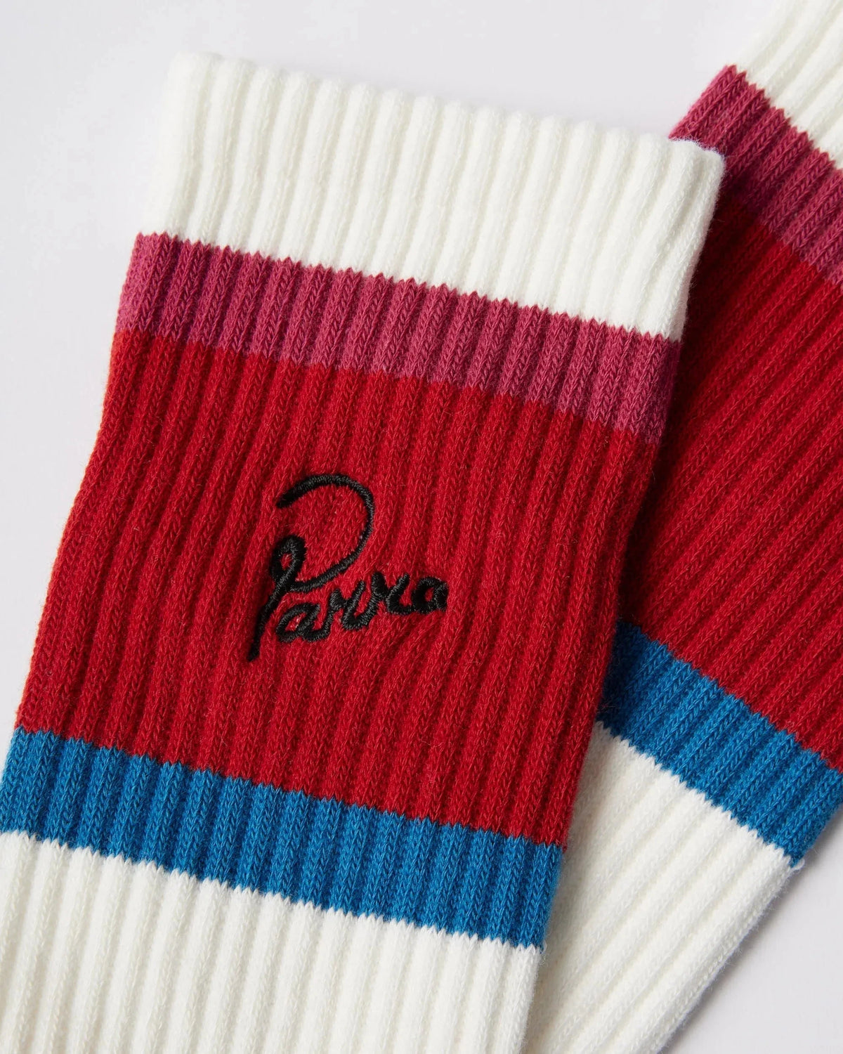 Parra Signature Striped Crew Socks Red Socks Parra 