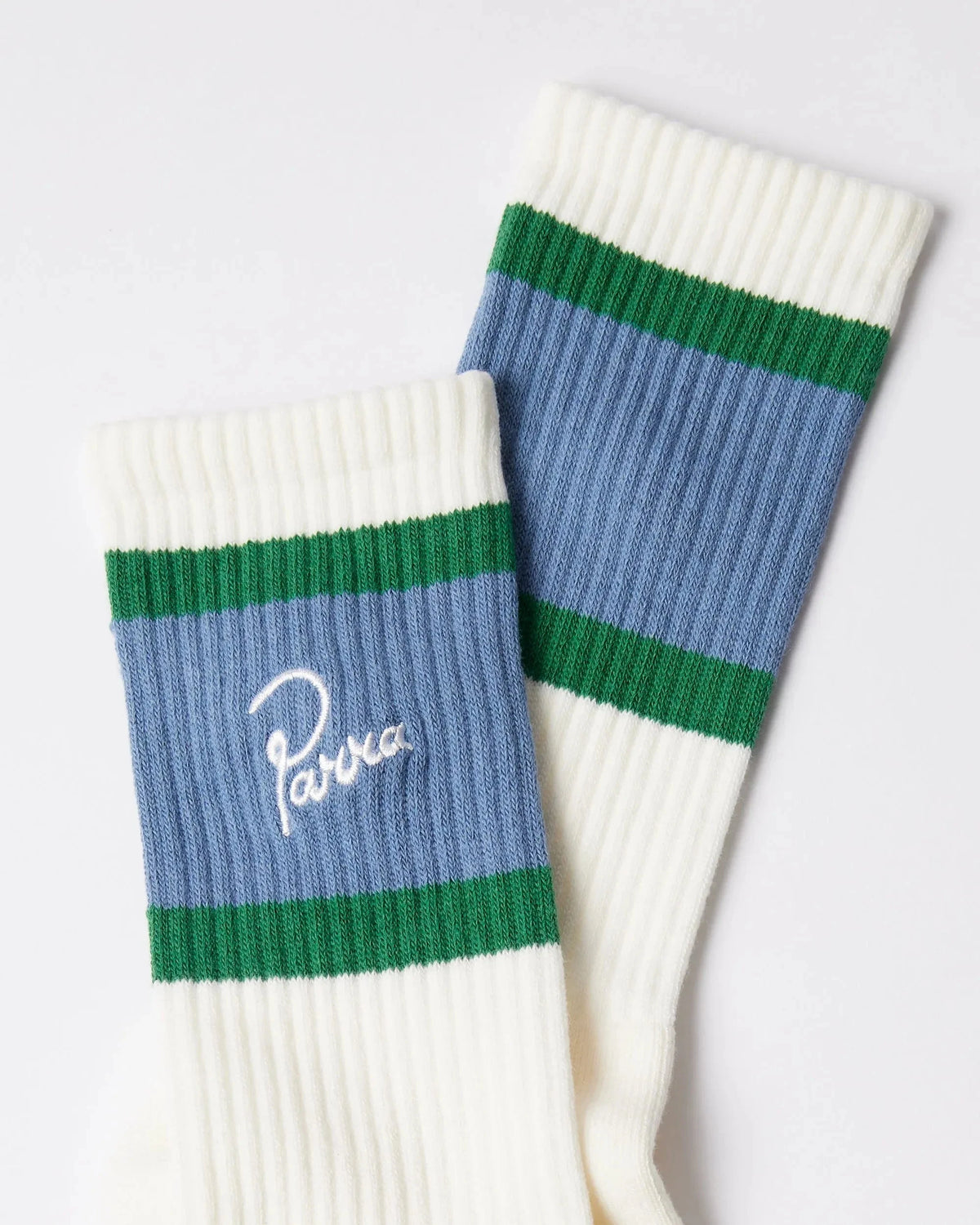 Parra Signature Striped Crew Socks SS26 White Socks Parra 