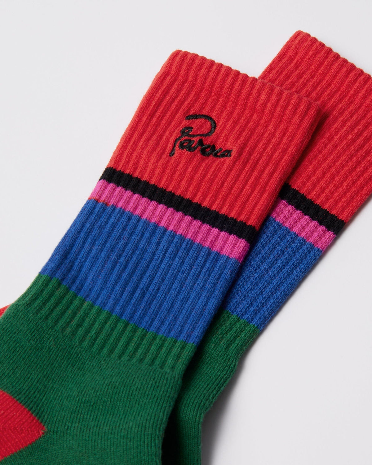 Parra Signature Striped Crew Socks W26 Red socks Parra 