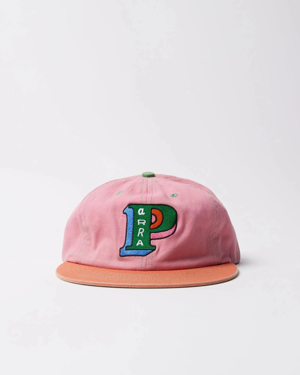 Parra Slanted P 6 Panel Hat Pink hats Parra 