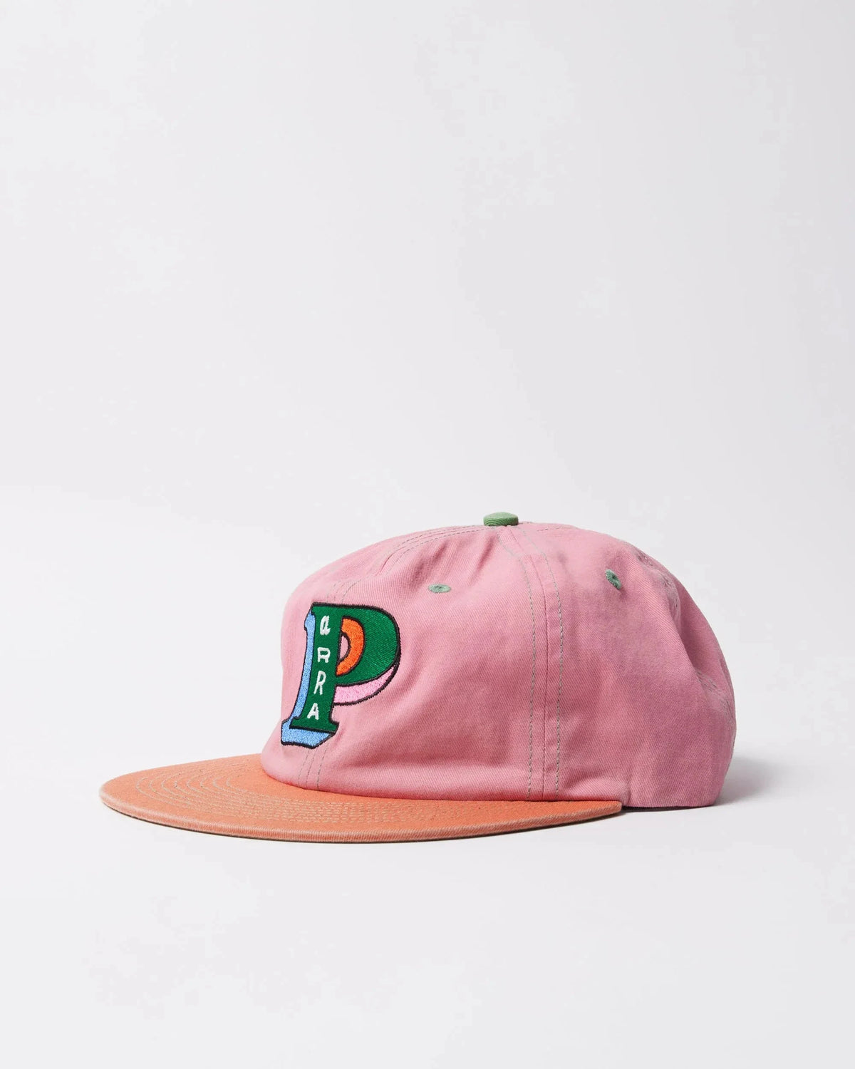Parra Slanted P 6 Panel Hat Pink hats Parra 