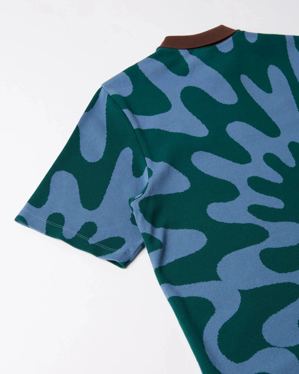 Parra Splashed Polo Shirt Pine Green shirts Parra 