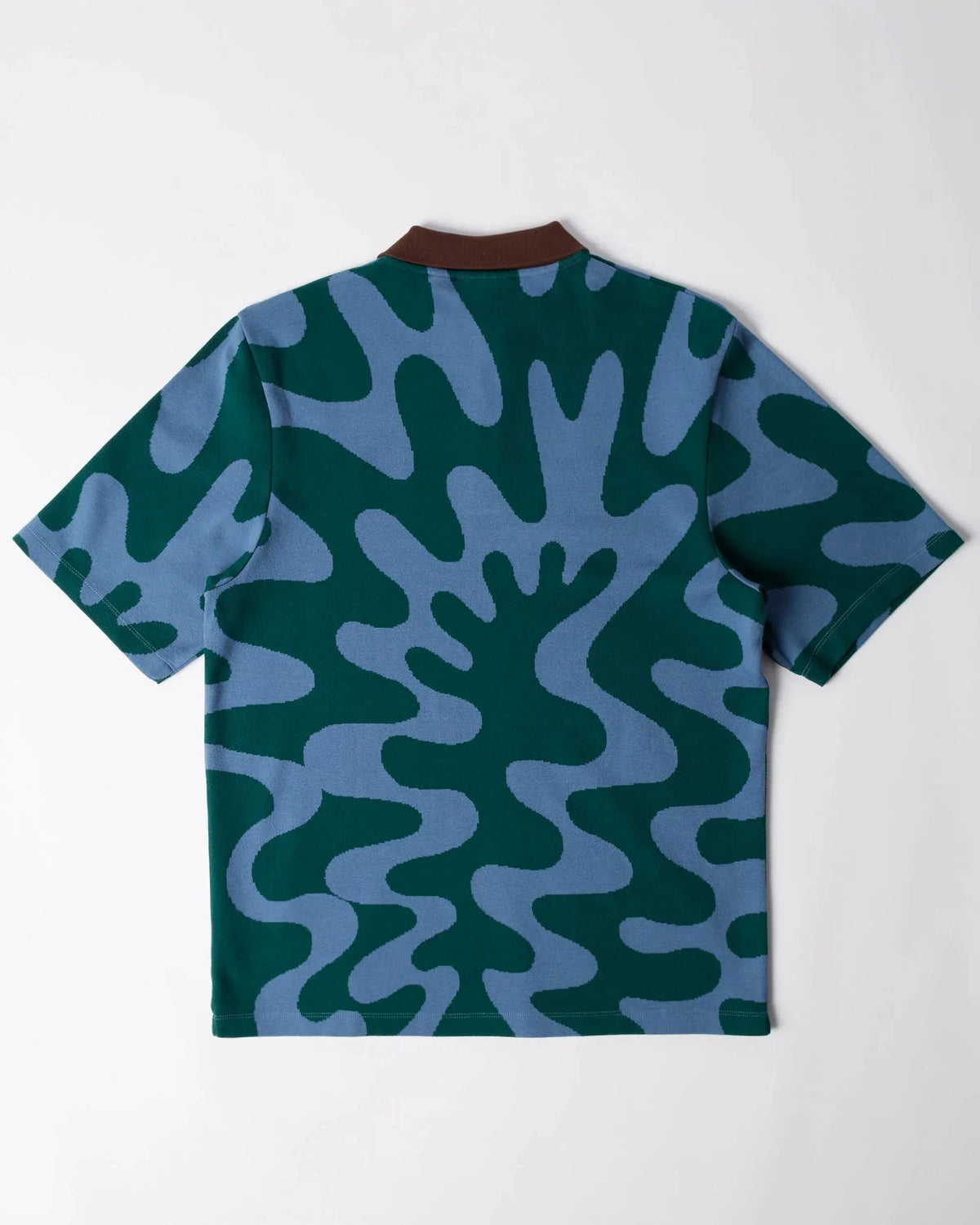 Parra Splashed Polo Shirt Pine Green shirts Parra 