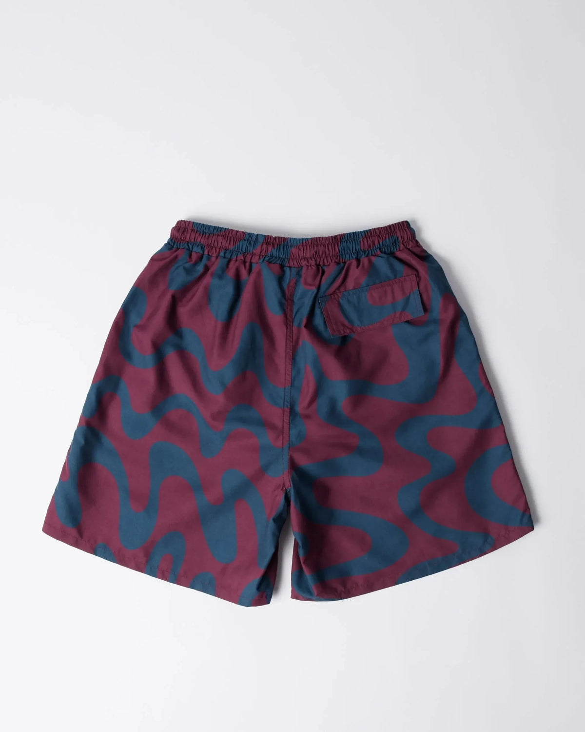 Parra Splashed Swim Shorts Burgundy Shorts Parra 