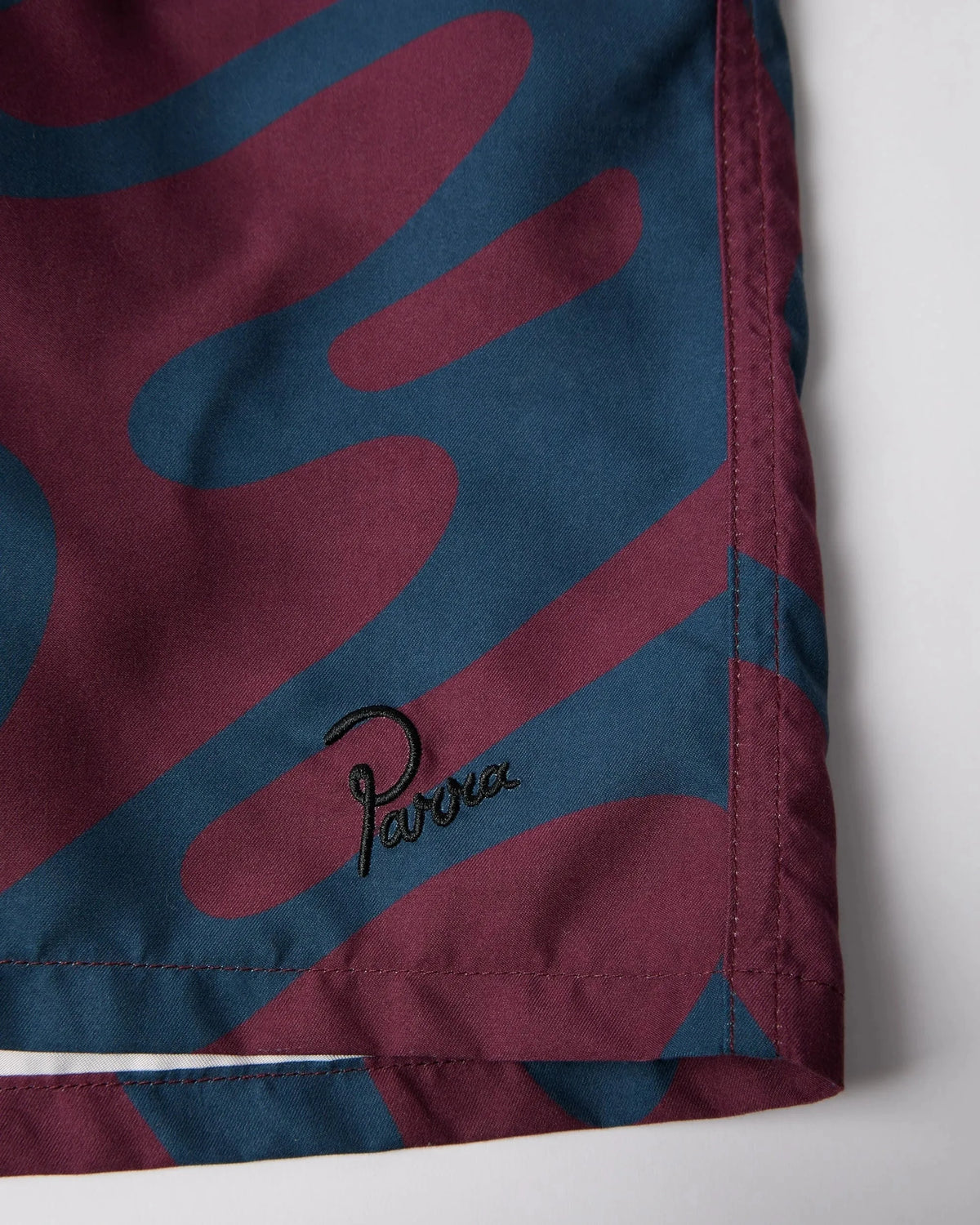Parra Splashed Swim Shorts Burgundy Shorts Parra 