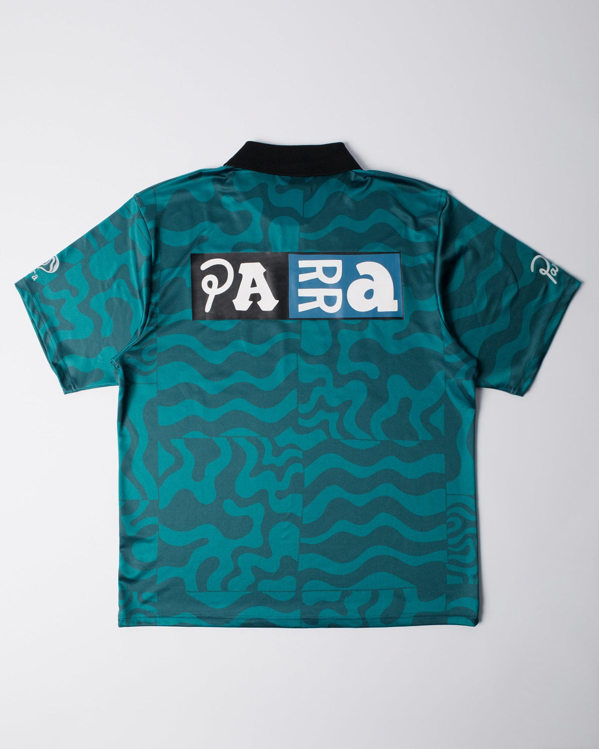 Parra Sports Flage Polo Shirt Deep Sea Green shirts Parra 
