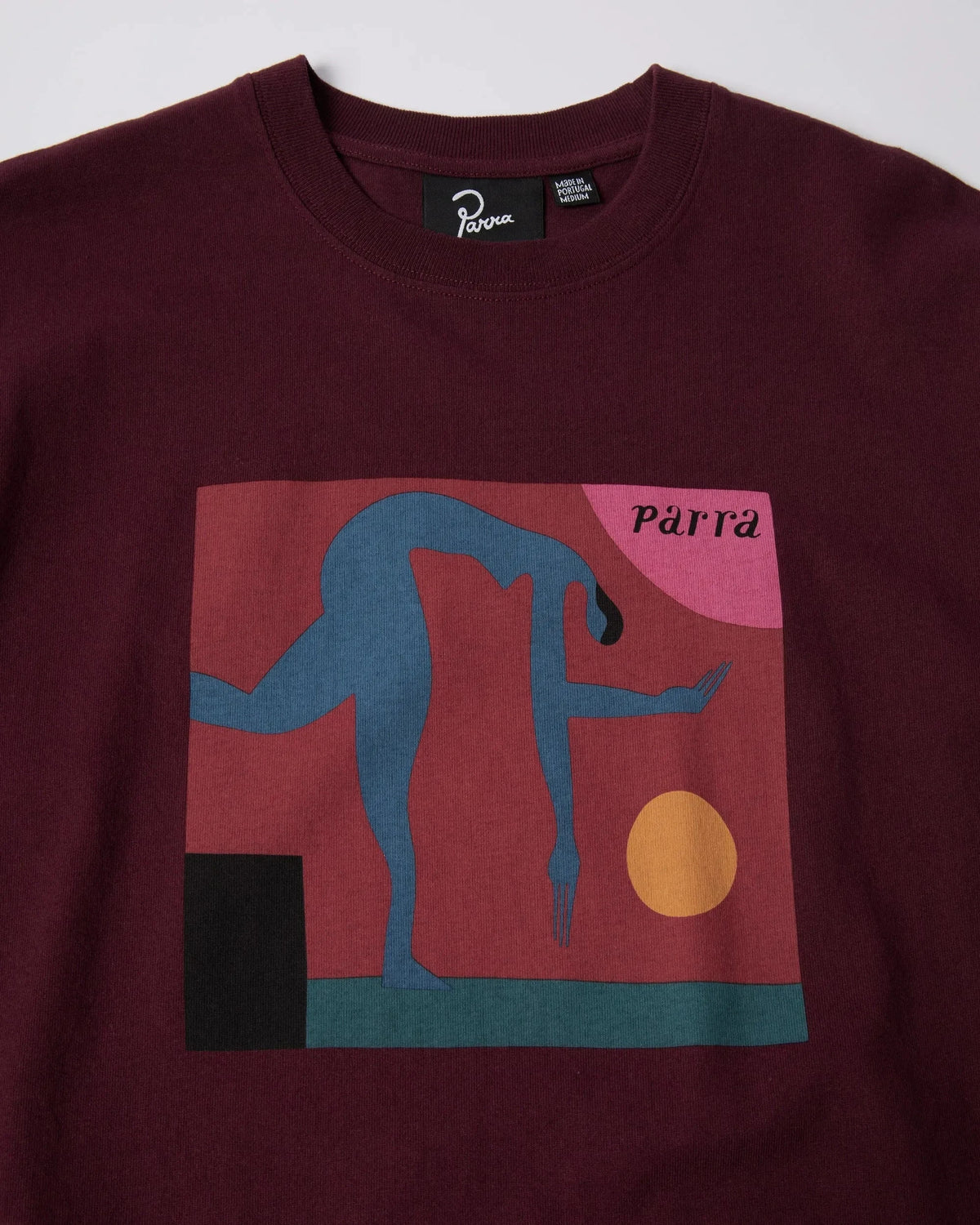 Parra Tripped Up Tee Dark Red tees Parra 