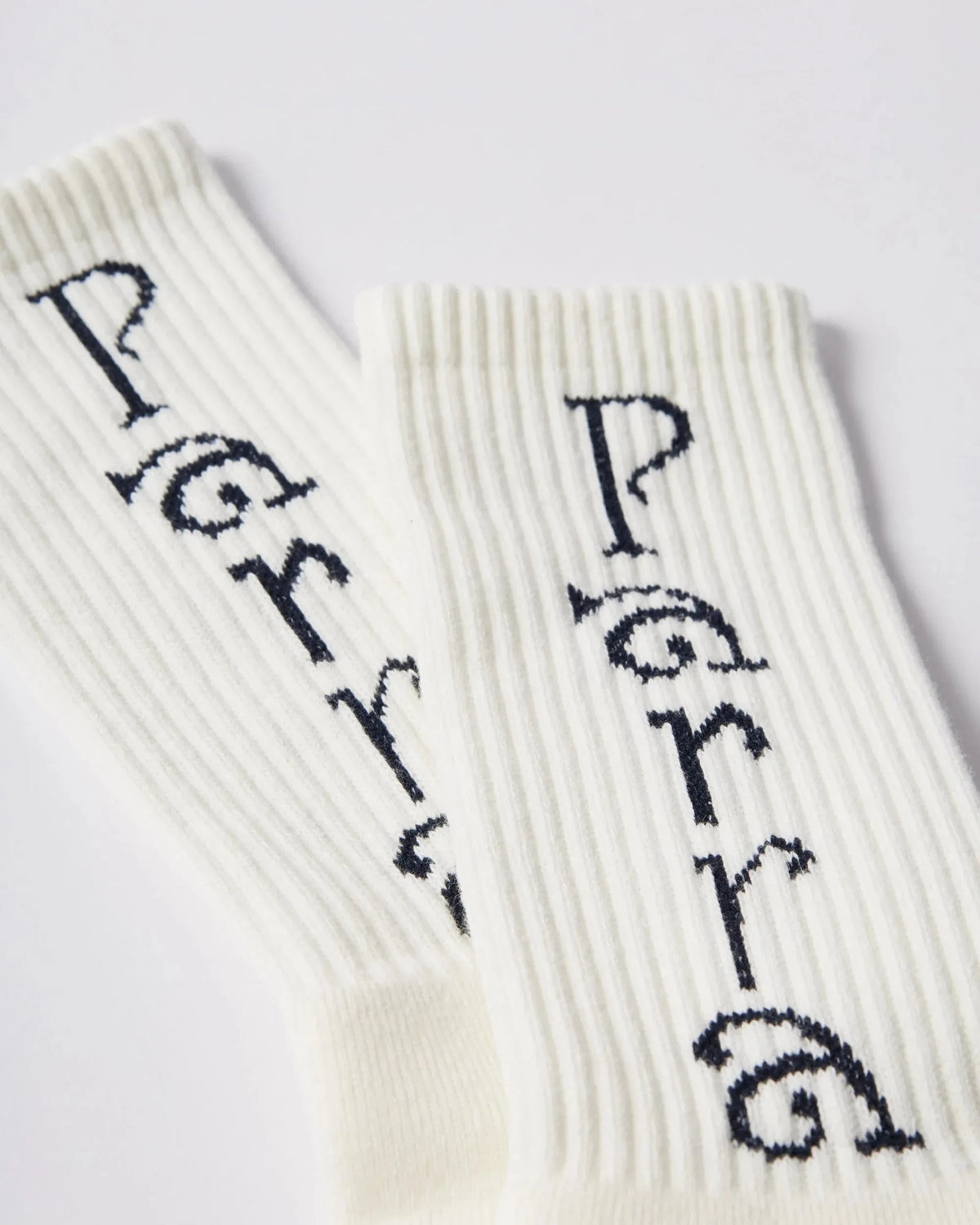 Parra Weird Trad Logo Crew Socks White Socks Parra 