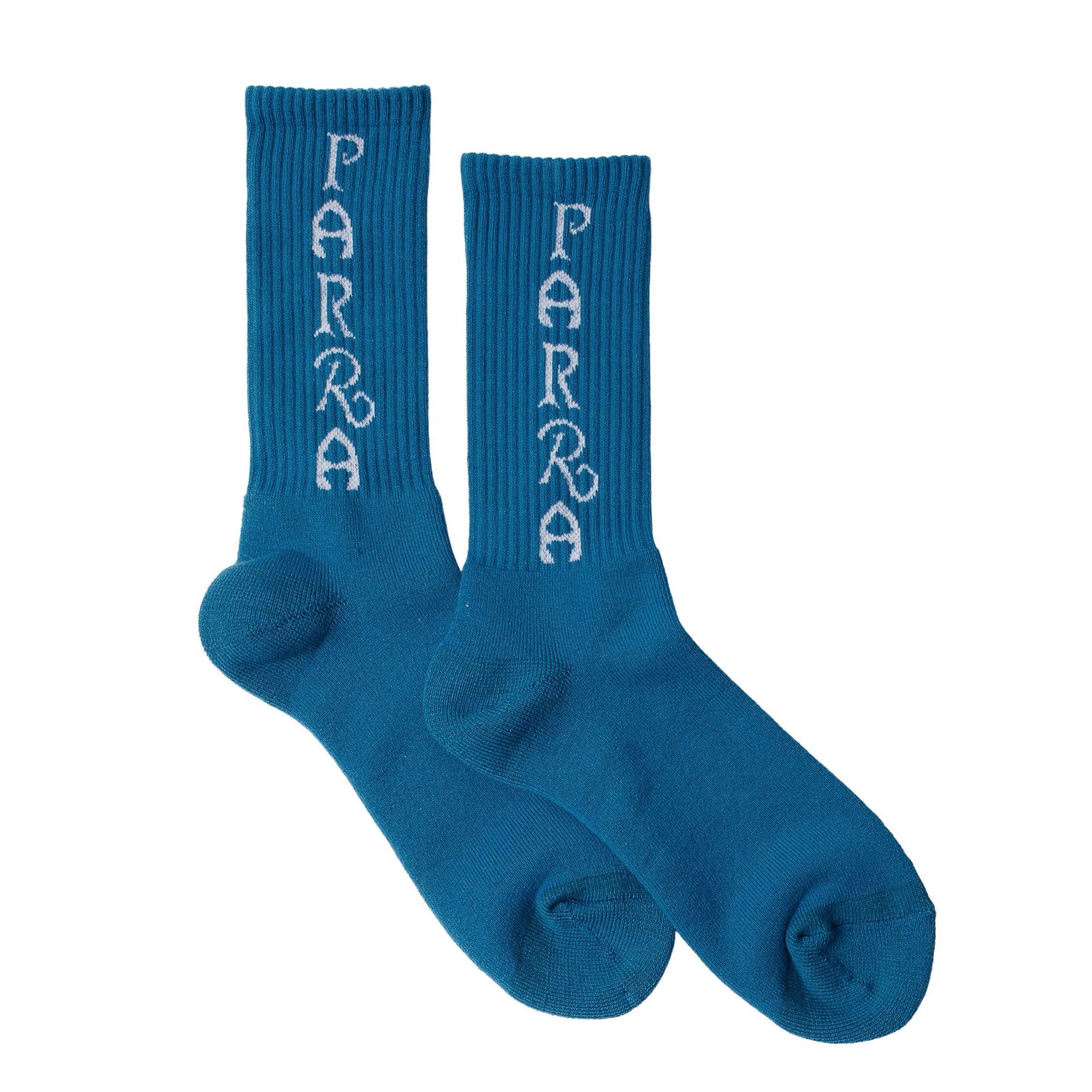 Parra Wordle Logo Crew Socks Blue Socks Parra 