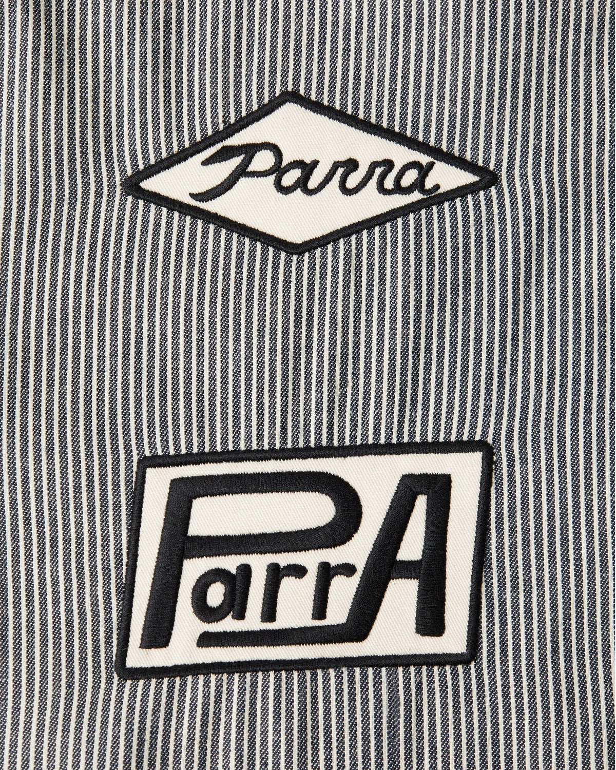 Parra Work Later Quarter Zip Shirt Blue shirts Parra 