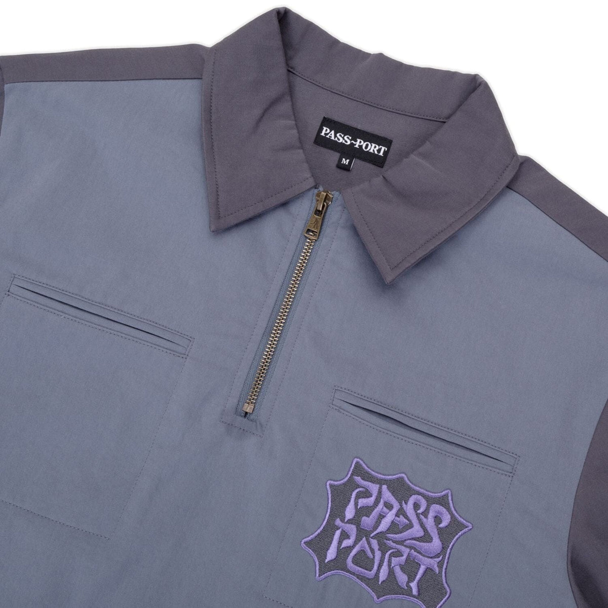 Passport Glyph Packers 1/4 Zip Shirt Navy shirts PASS~PORT 