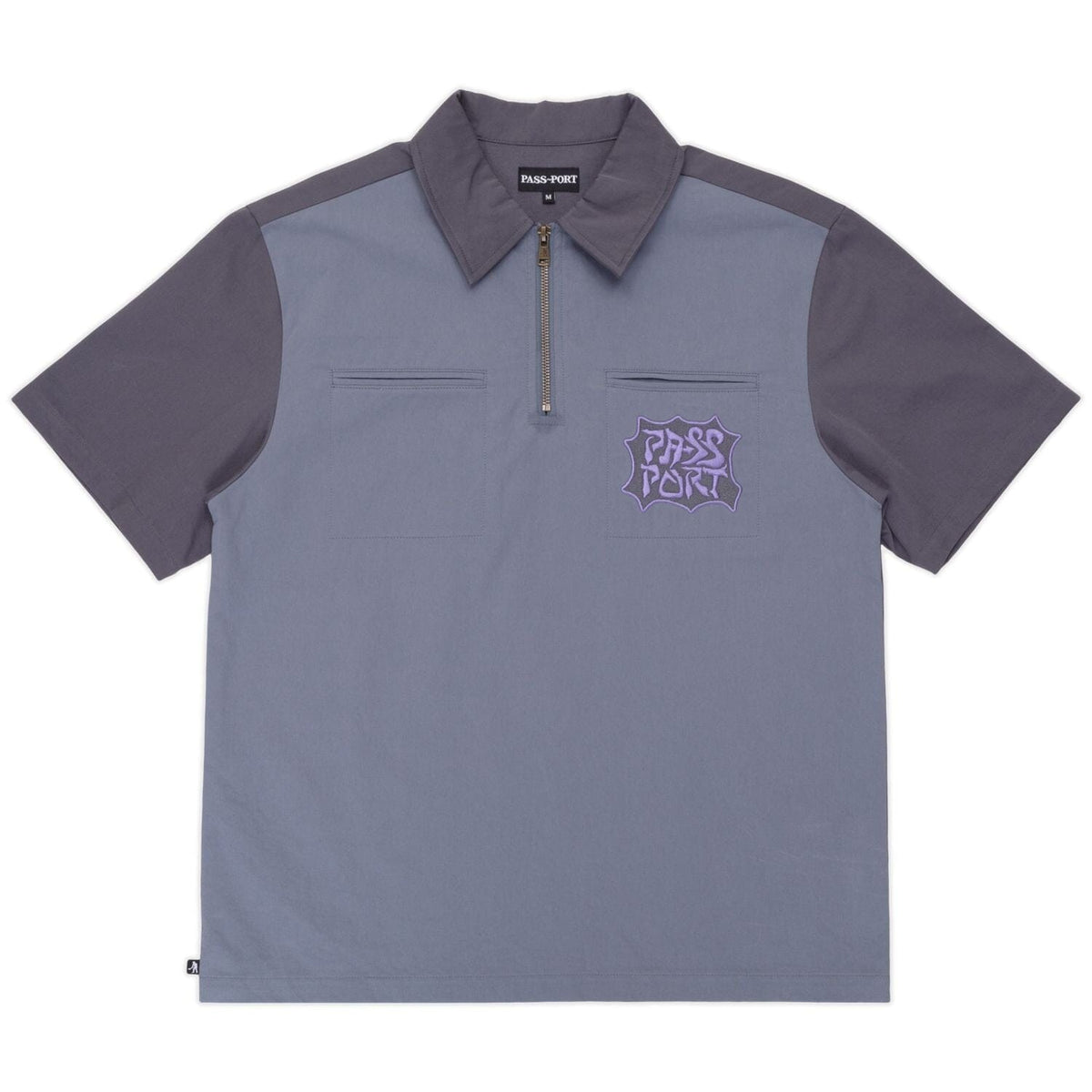 Passport Glyph Packers 1/4 Zip Shirt Navy shirts PASS~PORT 