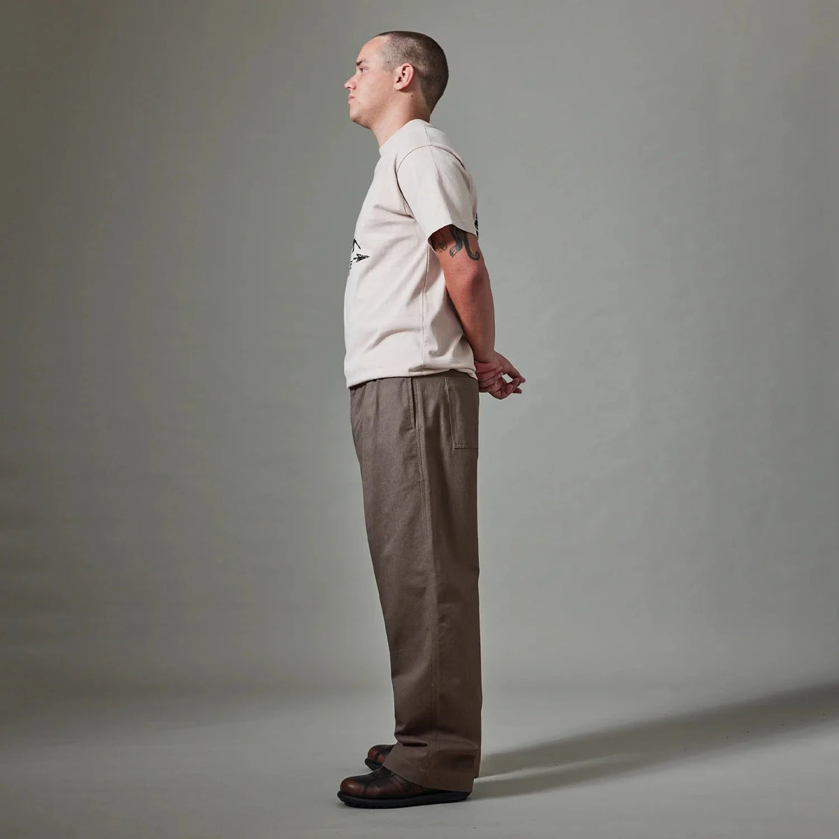 Passport Herringbone Leagues Club Pant Dusty Brown Pants PASS~PORT 