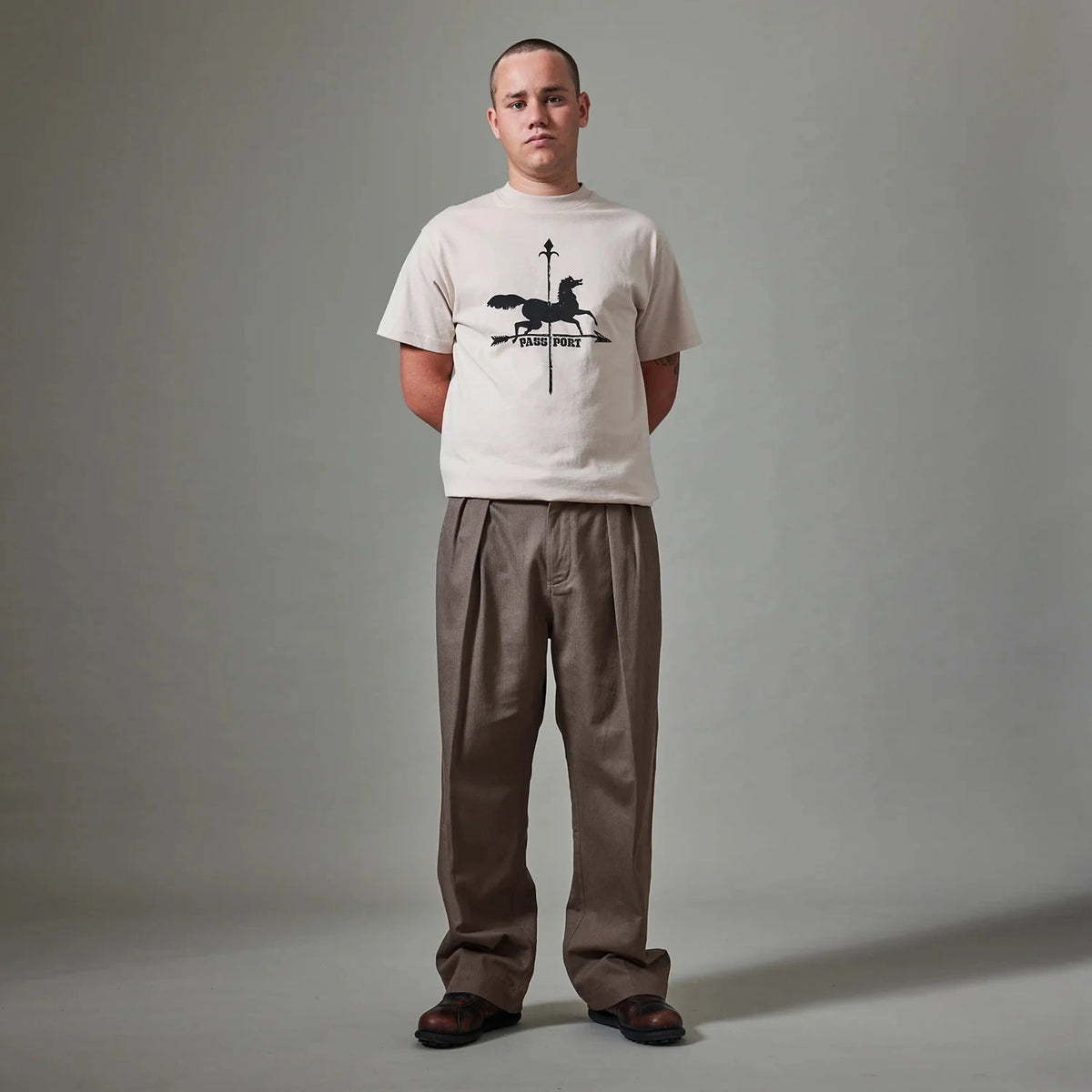 Passport Herringbone Leagues Club Pant Dusty Brown Pants PASS~PORT 