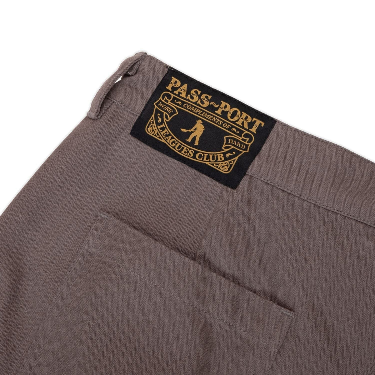 Passport Herringbone Leagues Club Pant Dusty Brown Pants PASS~PORT 