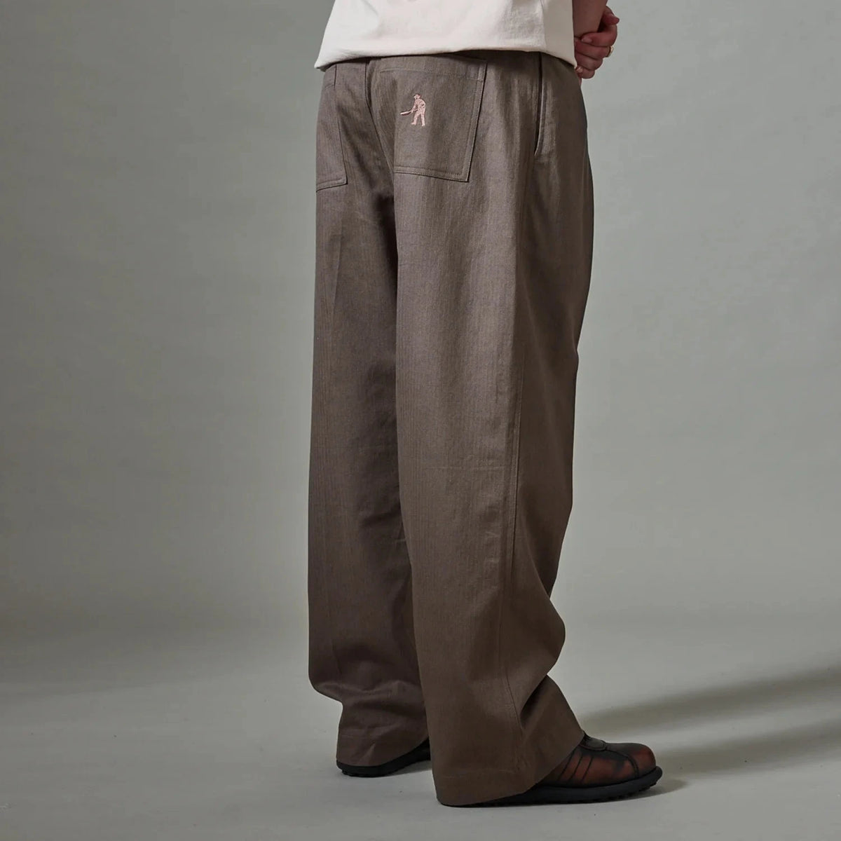 Passport Herringbone Leagues Club Pant Dusty Brown Pants PASS~PORT 