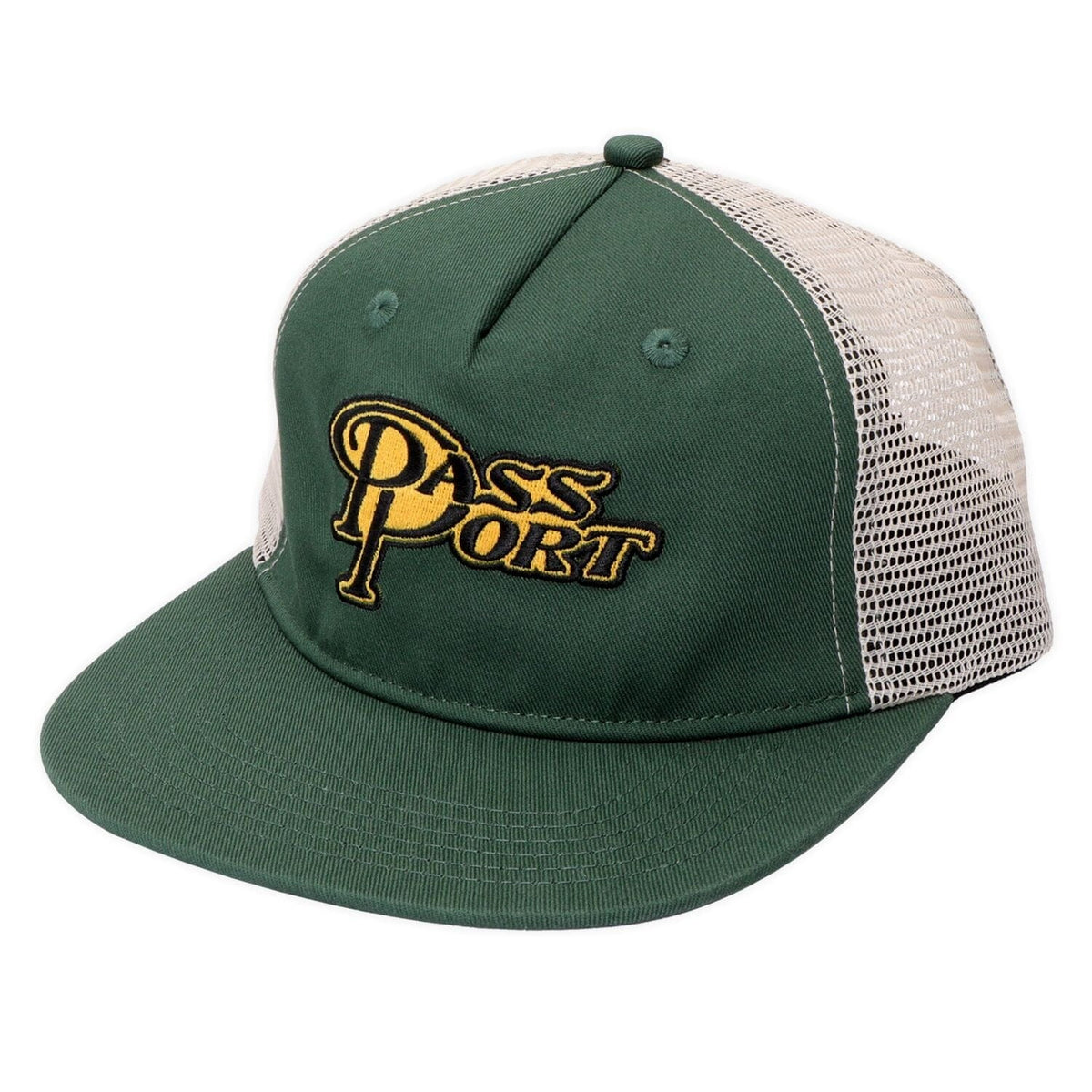 Passport Minimum Output Workers Trucker Cap Elm Green hats PASS~PORT 