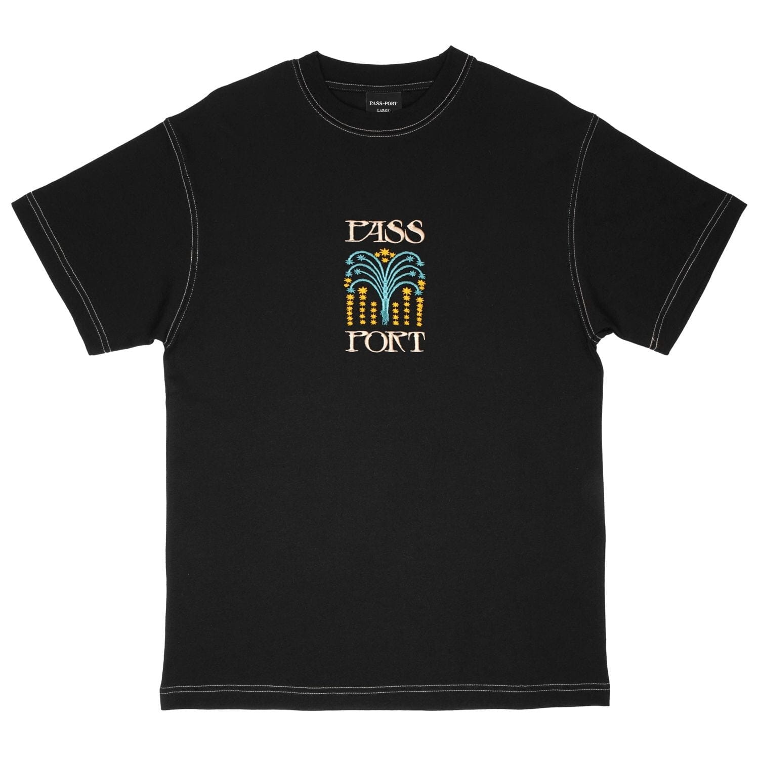 Passport Roman Candle Tee Black Tees PASS~PORT 