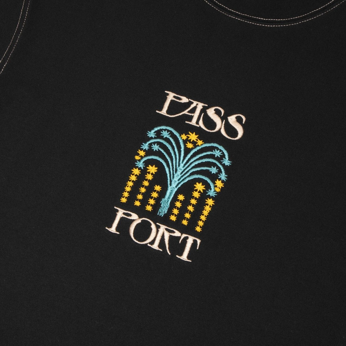 Passport Roman Candle Tee Black Tees PASS~PORT 
