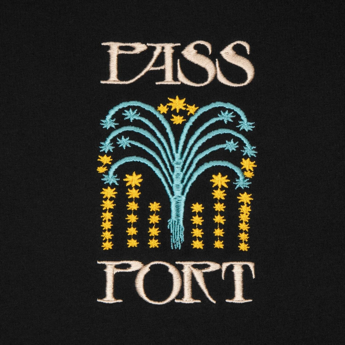 Passport Roman Candle Tee Black Tees PASS~PORT 