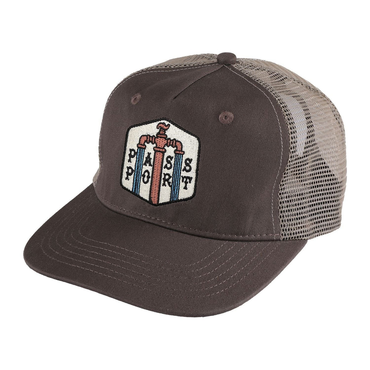 Passport Water Supply Workers Trucker Cap Bark Hats PASS~PORT 