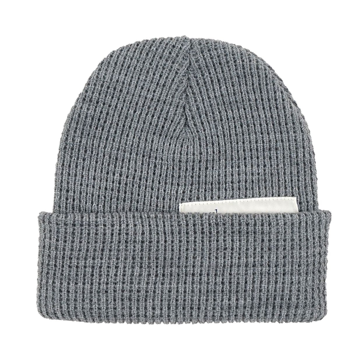 Pearl Hidden Label Waffle Beanie Gray beanies Pearl 